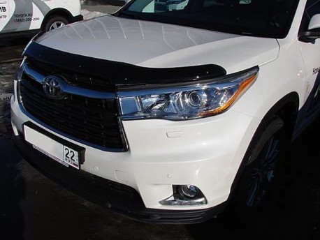 Photo Дефлектор капота Toyota Highlander 2014- SIM