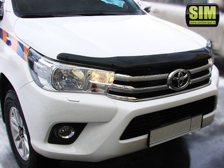Photo Дефлектор капота Toyota Hilux 2015- SIM