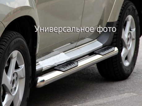 Фото Пороги труби з накладками Honda CR-V 2007-2012