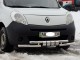 Передний ус ступенчатый с грилем на Renault Kangoo 2008-2013 - фото 1