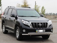 Передний ус двойная труба на Toyota Land Cruiser Prado 2009-2013, 2013-