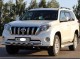 Передний ус двойная труба с грилем на Toyota Land Cruiser Prado 2009-2013, 2013- - фото 1