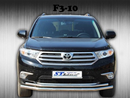 Photo Передний ус двойная труба на Toyota Highlander 2010-2014