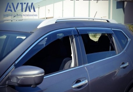 Фото Вітровики з хром молдингом Nissan Qashqai 2013- AVTM