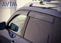 Черные ветровики Subaru Forester 2008-2012 AVTM