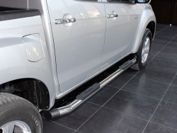 Пороги труба Amazon на Volkswagen Amarok 2010- OmsaLine