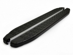 Черные подножки Blackline для Ford Explorer 2011-2019 OmsaLine