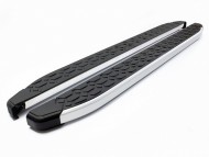 Алюминиевые пороги Blackline для Porsche Cayenne 2003-2014 OmsaLine