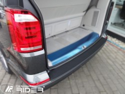 Накладка на задний бампер Volkswagen T6 2015- с одинарной дверью Rider