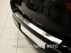 Накладка на бампер з загином Audi A4 2007-2015 універсал Premium