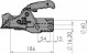 Зчіпний пристрій причепа AK 351 Profi 3000 кг. кругле 60 мм. - фото 2