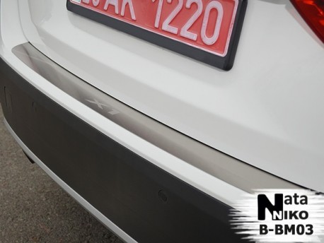 Фото Накладка на бампер BMW X1 2009-2015 Premium