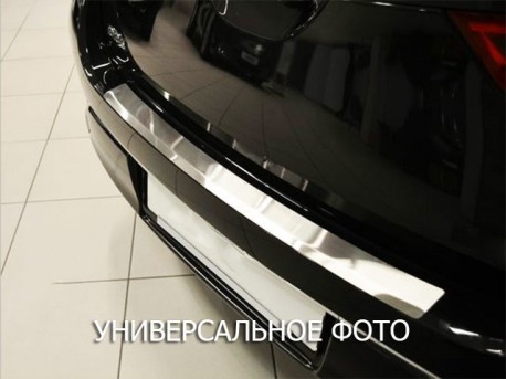 Фото Накладка на бампер з загином BMW X1 2009-2012 Premium
