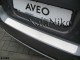 Накладка на бампер Chevrolet Aveo 2008-2012 хетчбек Premium - фото 1