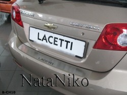 Накладка на бампер Chevrolet Lacetti 2004-2013 хетчбек Premium