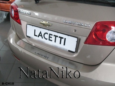 Фото Накладка на бампер Chevrolet Lacetti 2004-2013 хетчбек Premium