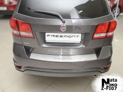 Накладка на бампер с загибом Fiat Freemont 2011- Premium