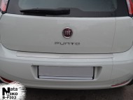 Накладка на бампер Fiat Punto 2012- Premium