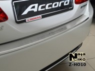 Накладка на бампер з загином Honda Accord 2013- Premium