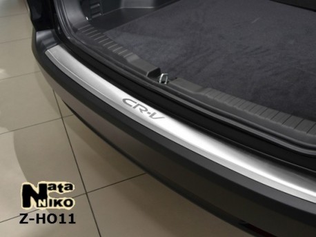 Фото Накладка на бампер з загином Honda CR-V 2012- Premium