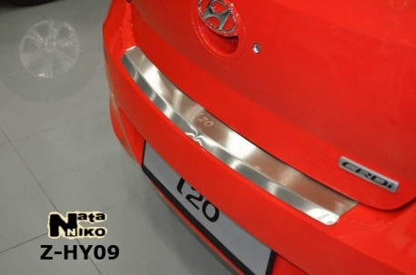 Фото Накладка на бампер з загином Hyundai I20 2012-2015 Premium