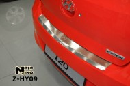 Накладка на бампер с загибом Hyundai I20 2012-2015 Premium