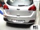 Накладка на бампер з загином Kia Ceed 2012- хетчбек Premium - фото 1