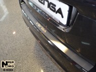 Накладка на бампер Kia Venga 2009- Premium
