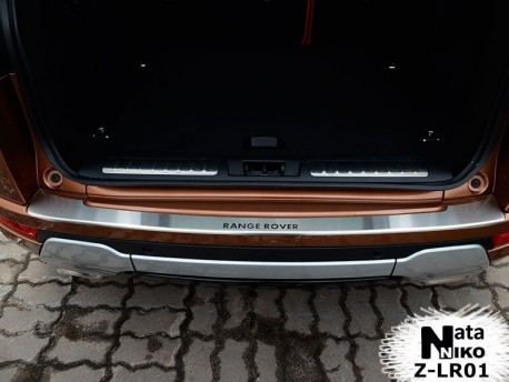Photo Накладка на бампер с загибом Land Rover Evoque 2013- Premium