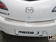 Накладка на бампер Mazda 3 2009-2013 хэтчбек Premium