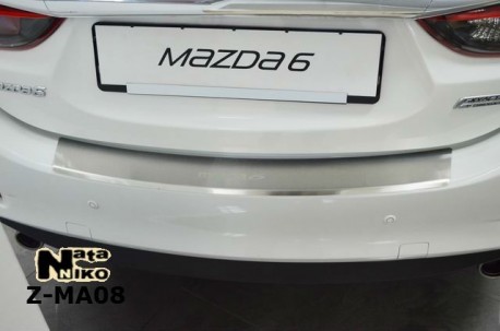 Фото Накладка на бампер з загином Mazda 6 2013- Premium