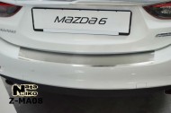 Накладка на бампер с загибом Mazda 6 2013- Premium