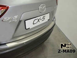 Накладка на бампер с загибом Mazda CX5 2011- Premium