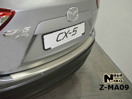 Фото Накладка на бампер з загином Mazda CX5 2011- Premium
