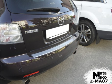 Фото Накладка на бампер з загином Mazda CX7 2006-2012 Premium