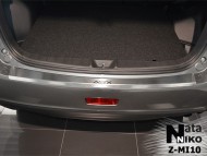 Накладка на бампер с загибом Mitsubishi ASX 2013- Premium