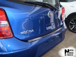 Накладка на бампер Nissan Micra 2012- Premium