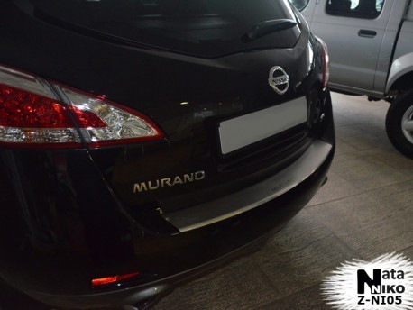 Photo Накладка на бампер с загибом Nissan Murano 2008-2015 Premium