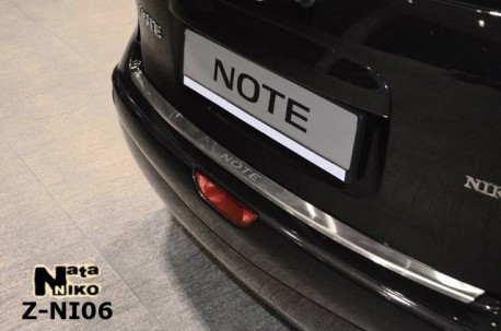 Photo Накладка на бампер с загибом Nissan Note 2009-2014 Premium