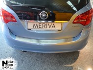 Накладка на бампер с загибом Opel Meriva 2010- Premium