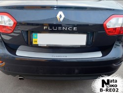 Накладка на бампер Renault Fluence 10-12, 12- Premium