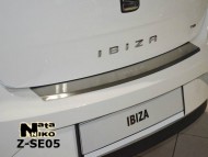 Накладка на бампер с загибом Seat Ibiza 2008- 5 дверей Premium