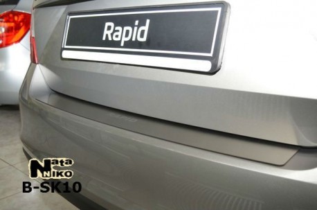 Фото Накладка на бампер Skoda Rapid 2012- Premium