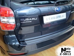 Накладка на бампер с загибом Subaru Forester 2013- Premium