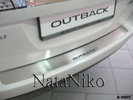 Фото Накладка на бампер Subaru Outback 2009-2015 Premium
