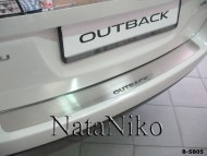 Накладка на бампер Subaru Outback 2009-2015 Premium