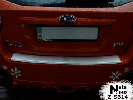 Photo Накладка на бампер с загибом Subaru XV 2010-2017 Premium