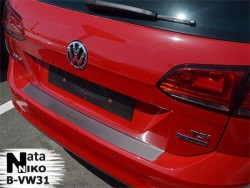 Накладка на бампер Volkswagen Golf 7 2012- универсал Premium