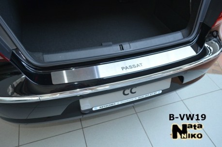 Фото Накладка на бампер VW Passat CC 08-12, 12- Premium