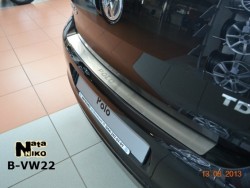 Накладка на бампер VW Polo 2010-седан Premium
